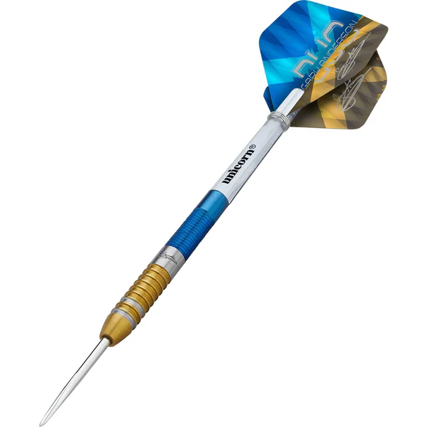 Darts nyíl készlet Unicorn Gary Anderson The Flying Scotsman kék arany 23g steel 90
