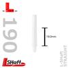 Darts szár L-style L-shaft Locked Straight fehér 190 (19mm)